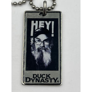 Duck Dynasty Chain Necklace With DOG TAGS Logo HARD TO FIND NOW SEE ALL